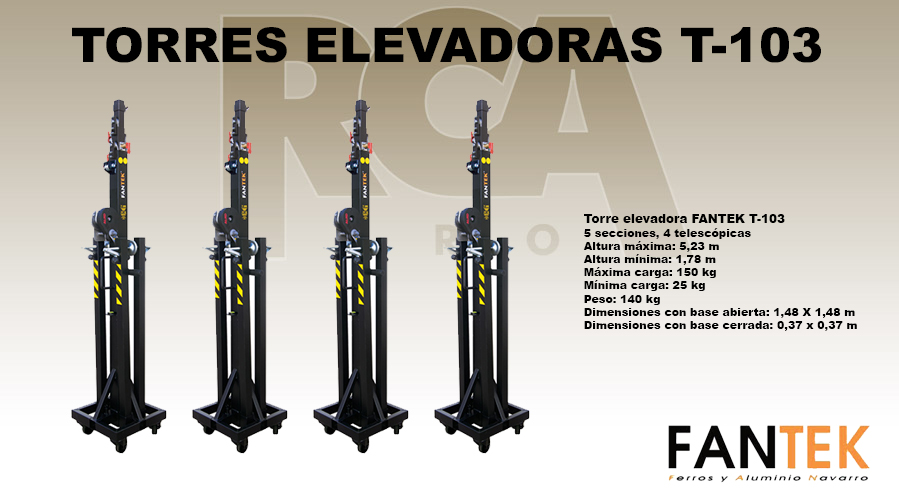 TORRES ELEVADORAS FANTEK T-103