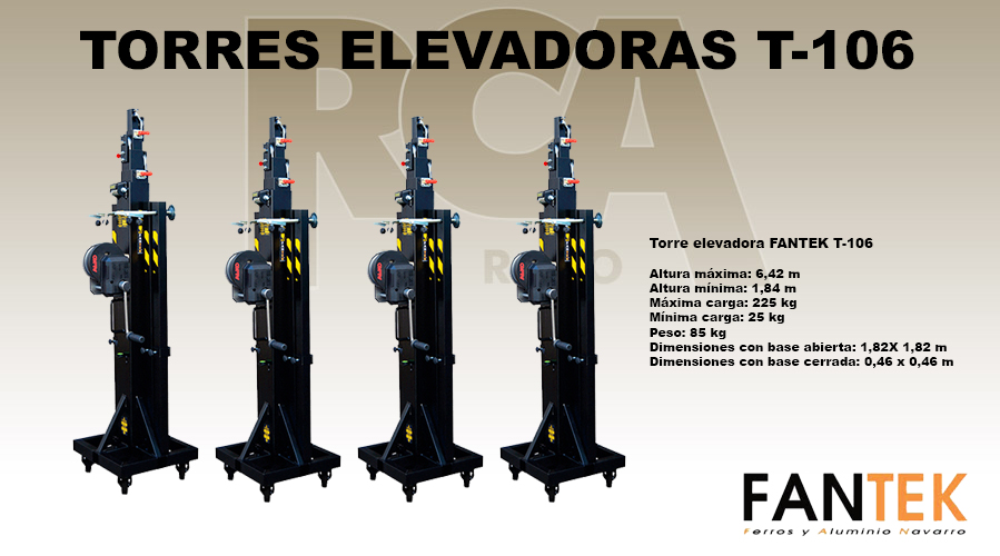 TORRES ELEVADORAS FANTEK T-106