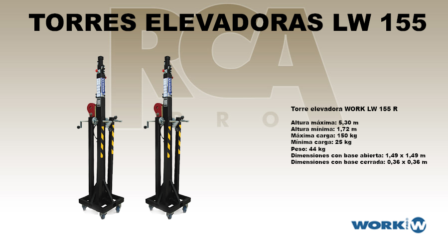 TORRES ELEVADORAS WORK LW 155 R