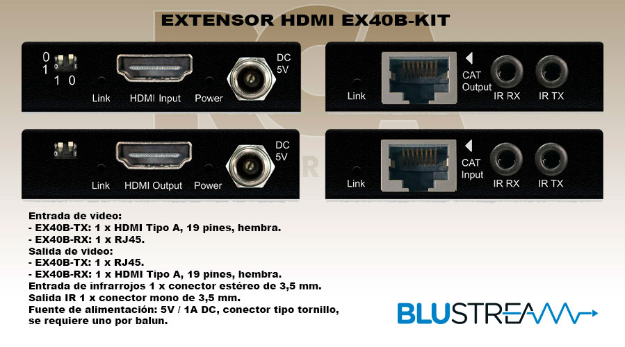 EXTENSOR-HDMI-EX40B-KIT