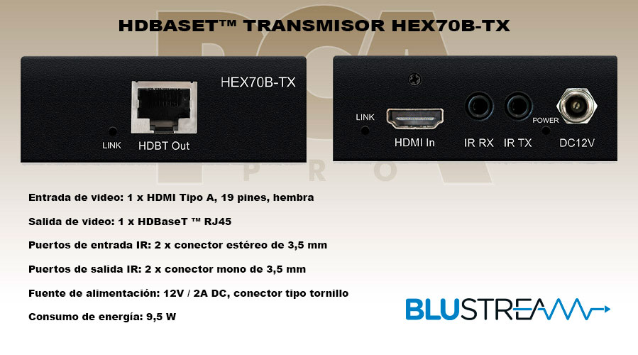 HDBASET™-TRANSMISOR-HEX70B-TX