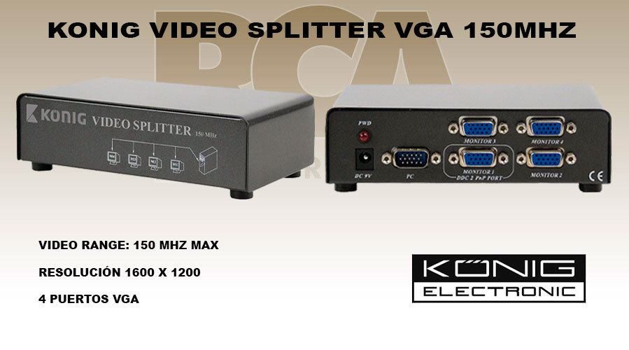 KONIG-SPLITTER-VGA-150MHZ