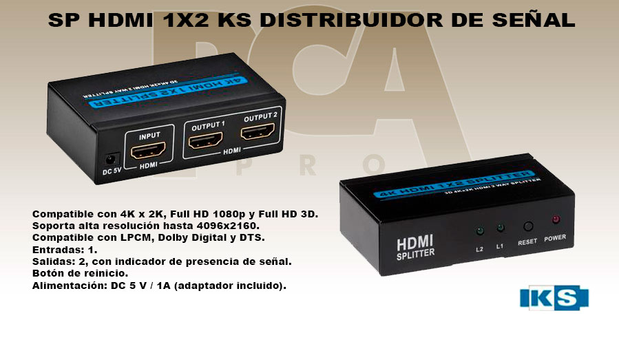 SP-HDMI-1X2-KS-DISTRIBUIDOR-DE-SEÑAL